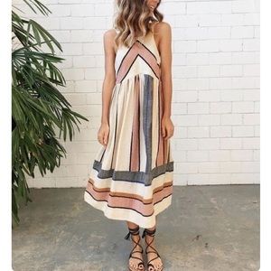 free people bloom chevron dress
